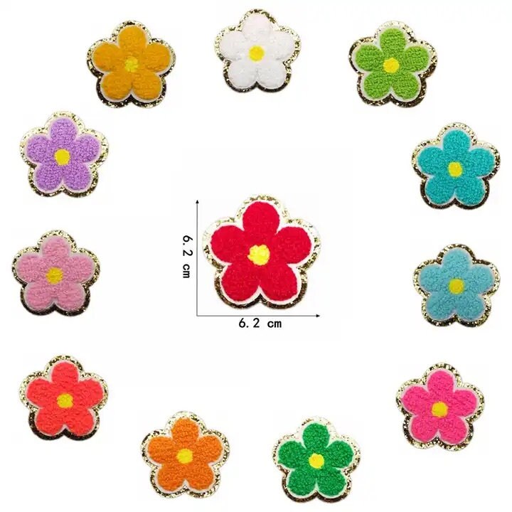 Daisy Flower Chenille Patch